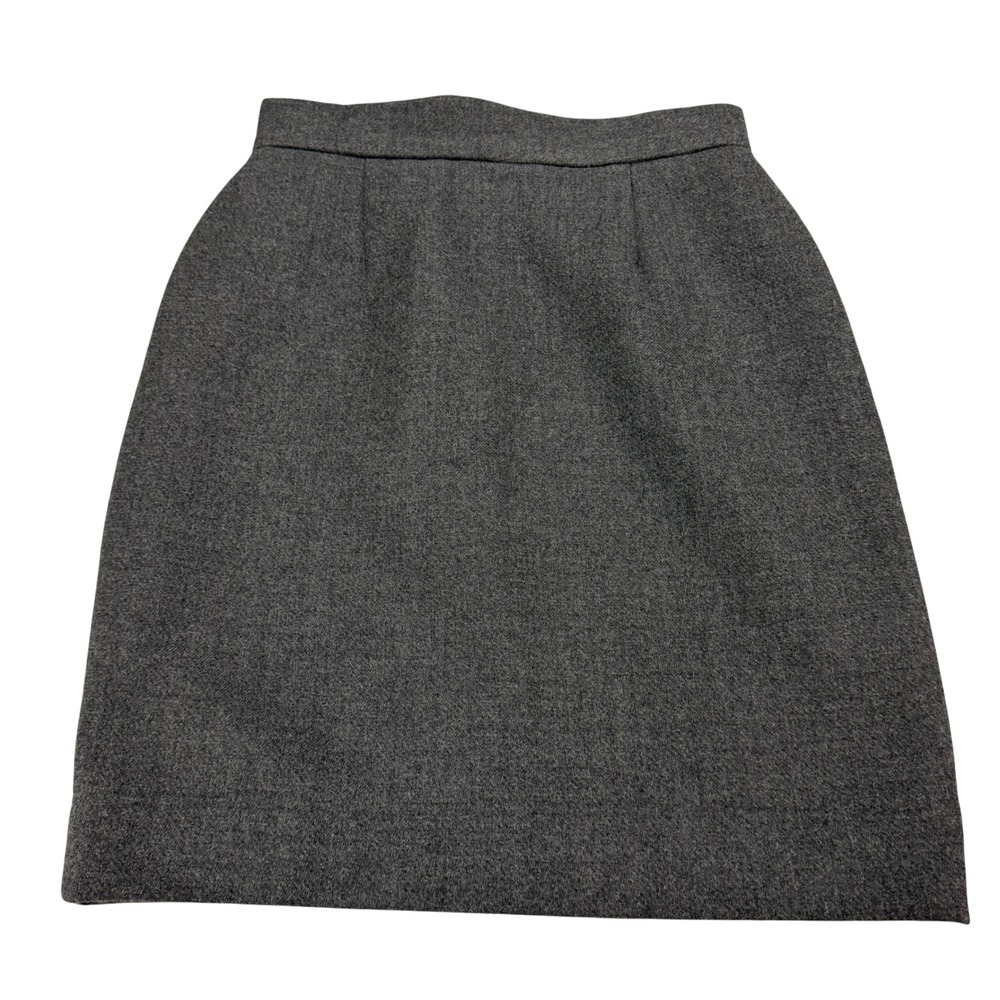 Cheap and‎ Chic by Moschino Gray 100% Virgin Wool Pencil Skirt Italy Sz 10